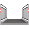 Aluminium and steel | trench bridge | Width: 1,30 m, Length: 3,30 m